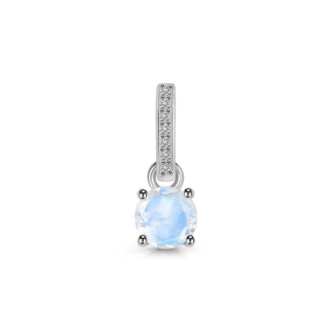 Moonstone & White Topaz Pendant-(RBM-SP-543.)